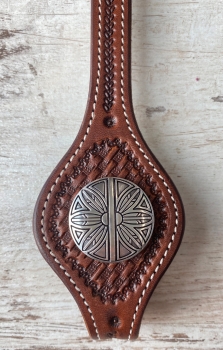 Feather Shield Concho antik in 3 Größen